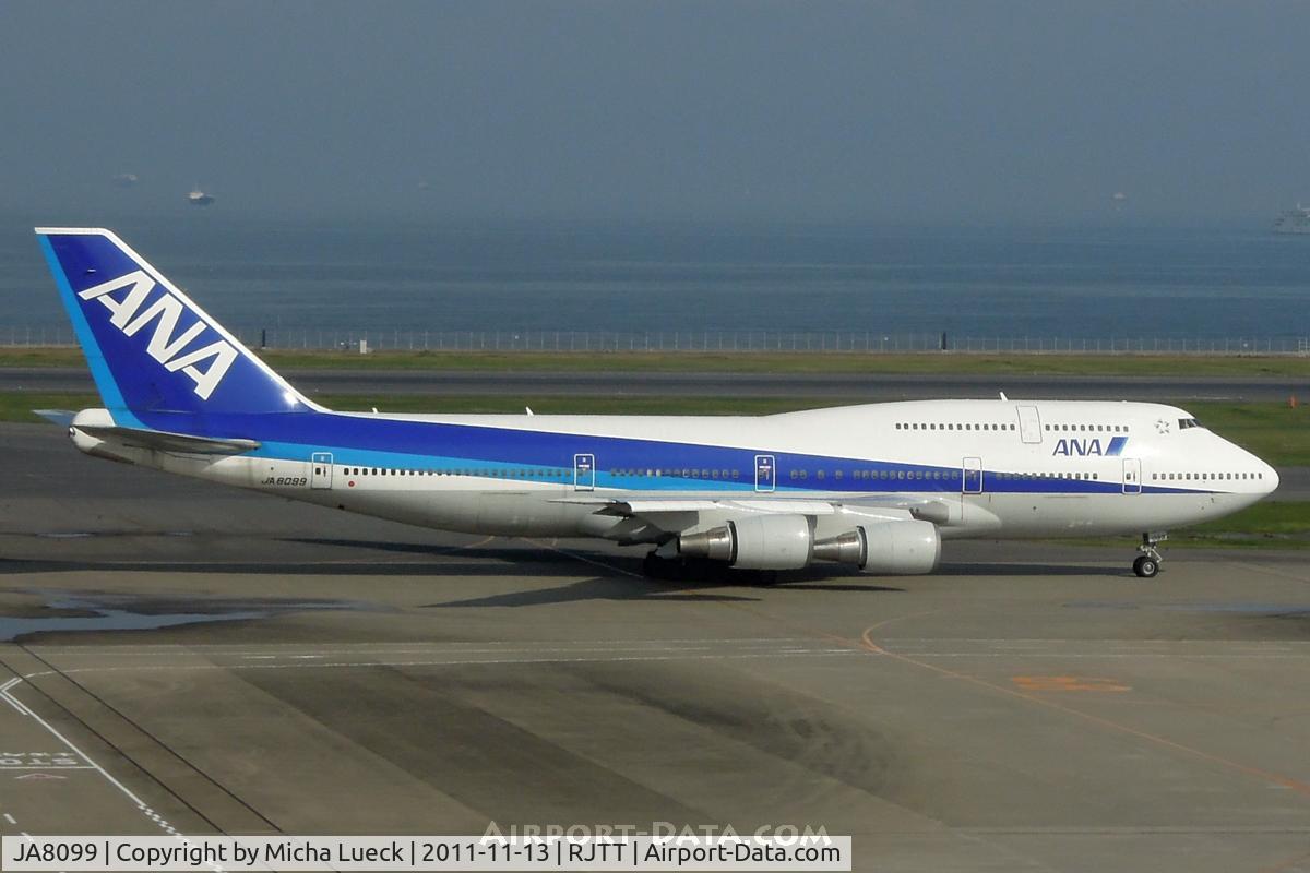 JA8099, 1991 Boeing 747-481D C/N 25292, At Haneda
