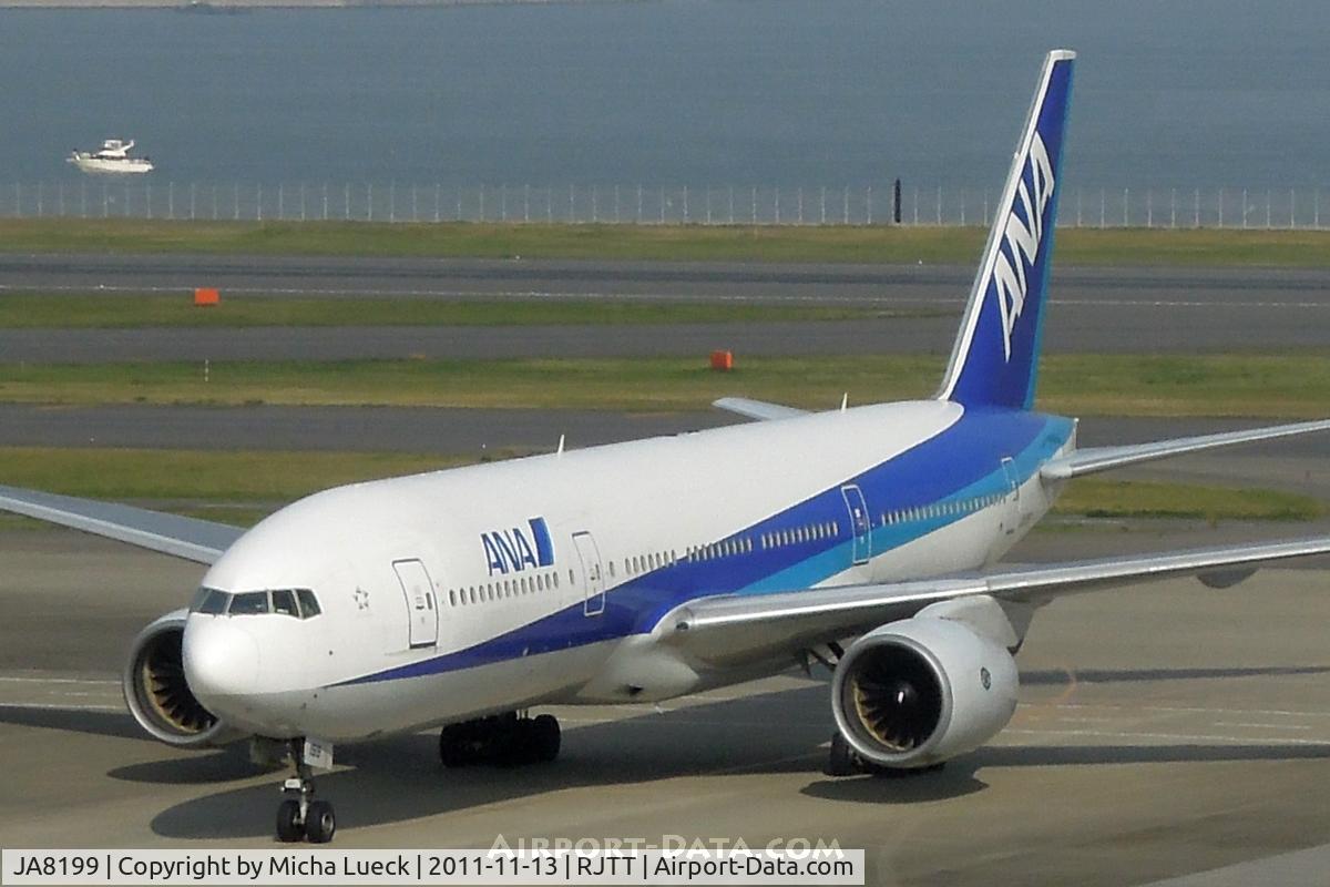 JA8199, 1996 Boeing 777-281 C/N 27029, At Haneda