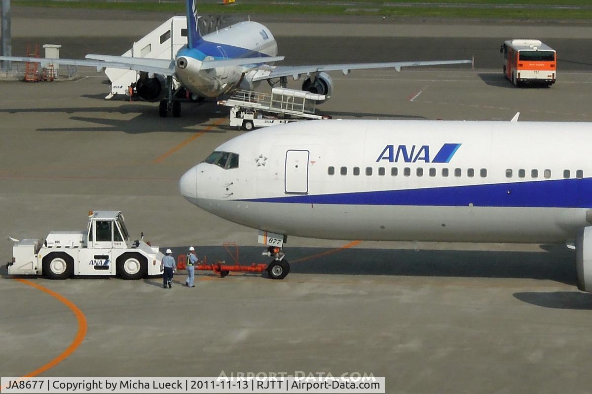 JA8677, 1994 Boeing 767-381 C/N 25662, At Haneda