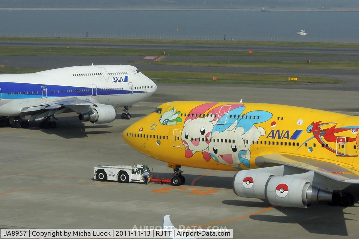 JA8957, Boeing 747-481 C/N 25642, Pokemon vs. Regular