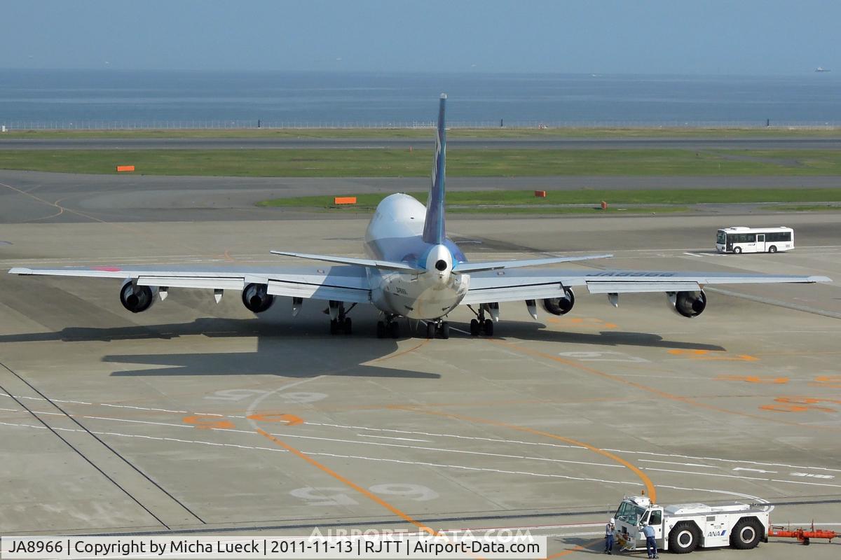 JA8966, 1995 Boeing 747-481D C/N 27442, At Haneda