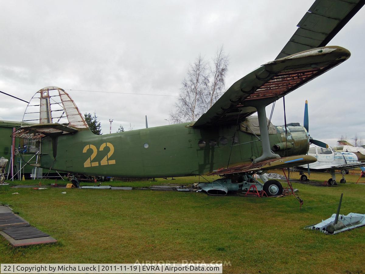 22, Antonov An-2 C/N 110507, At the Aviomuzejs, Riga