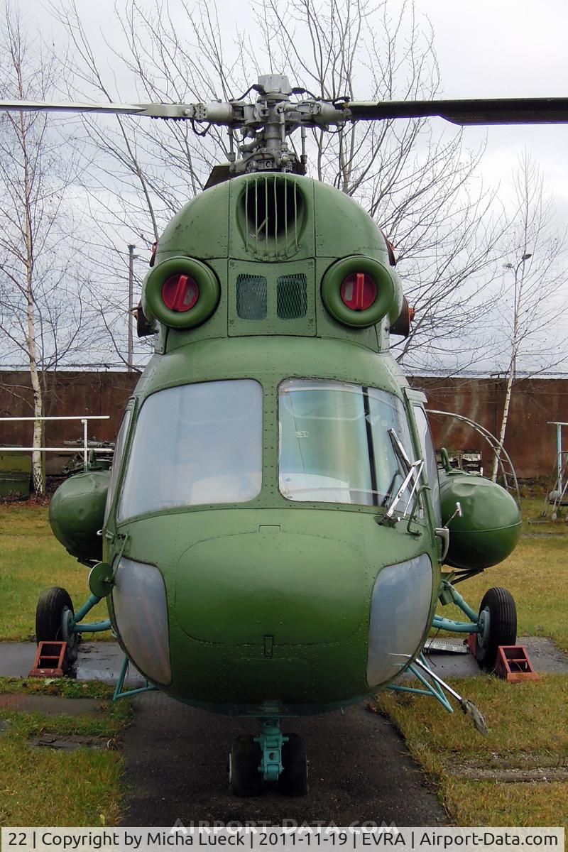 22, Mil (PZL-Swidnik) Mi-2 C/N 513832104, At the Aviomuzejs, Riga