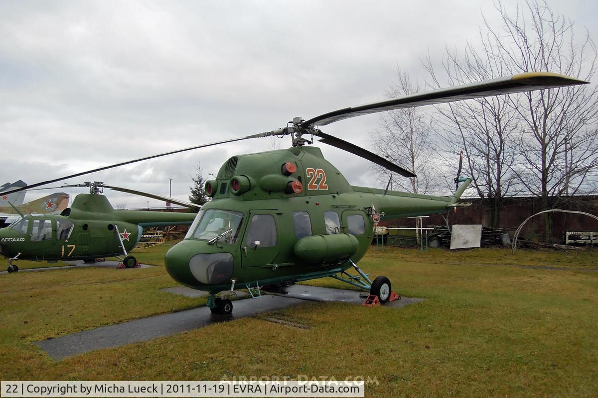 22, Mil (PZL-Swidnik) Mi-2 C/N 513832104, At the Aviomuzejs, Riga