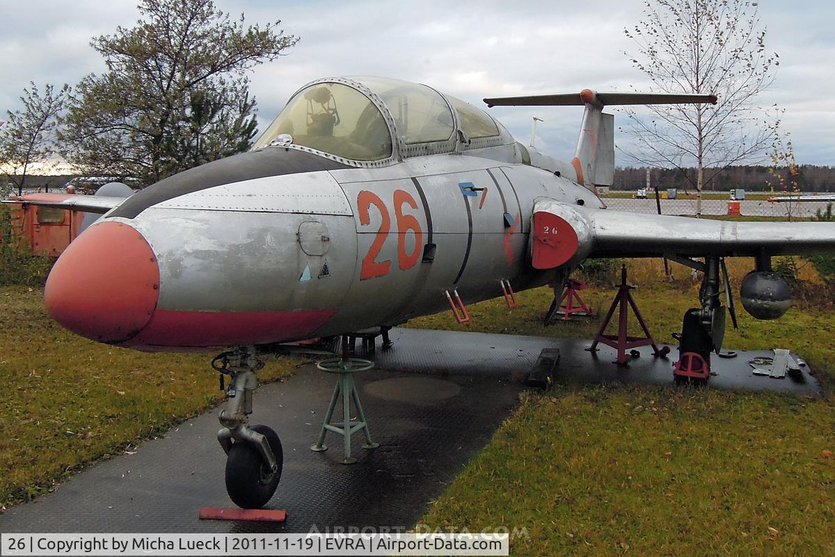 26, Aero L-29 Delfin C/N 691847, At the Aviomuzejs, Riga
