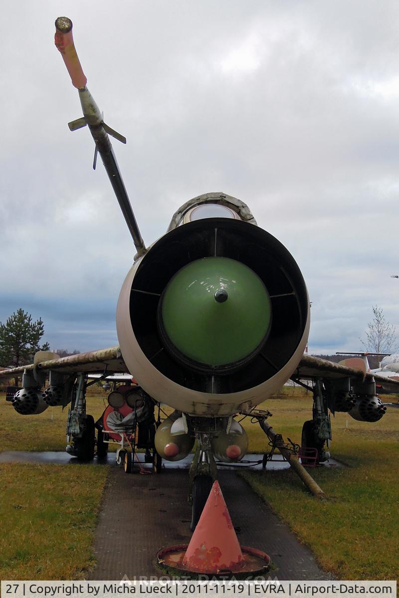 27, Sukhoi Su-7BKL C/N 5710, At the Aviomuzejs, Riga