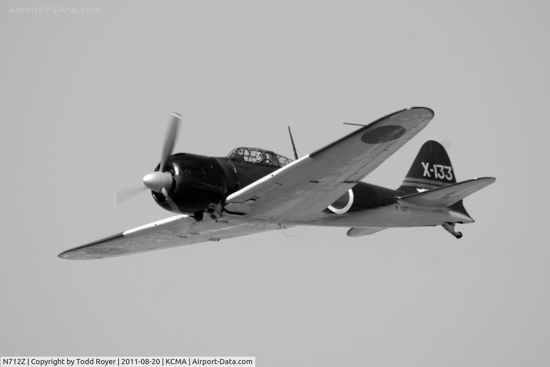 N712Z, 1942 Mitsubishi A6M3 Reisen (Zero) C/N 3869, Camarillo Airshow 2011