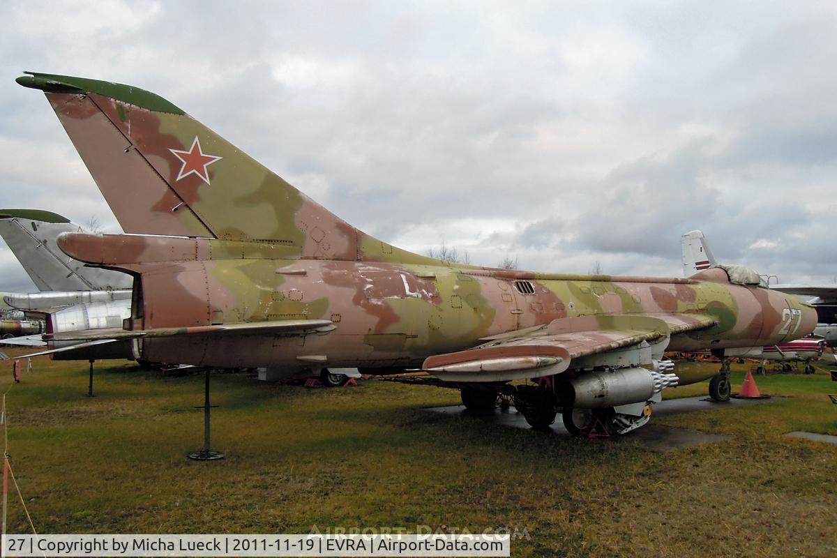27, Sukhoi Su-7BKL C/N 5710, At the Aviomuzejs, Riga