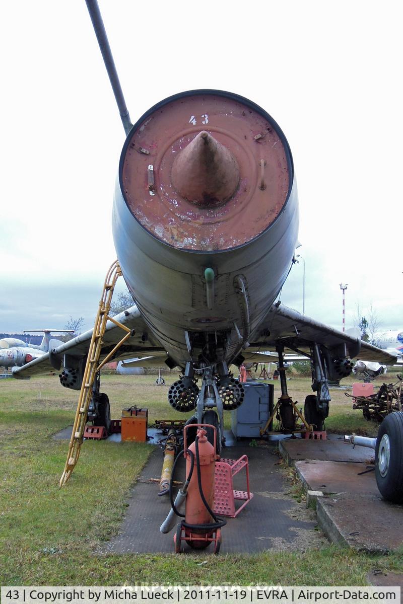 43, Sukhoi Su-7U Moujik C/N Not found 43, At the Aviomuzejs, Riga