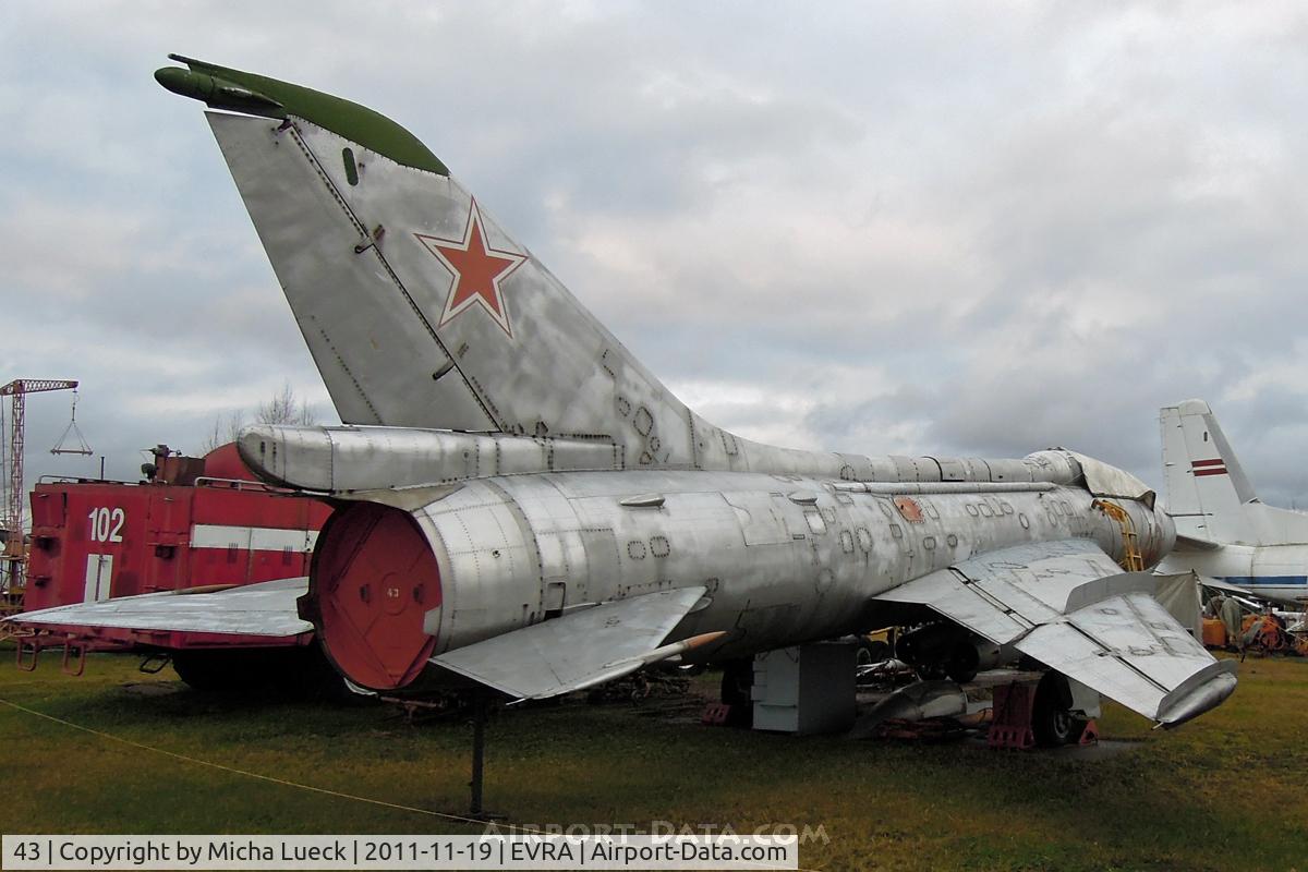 43, Sukhoi Su-7U Moujik C/N Not found 43, At the Aviomuzejs, Riga