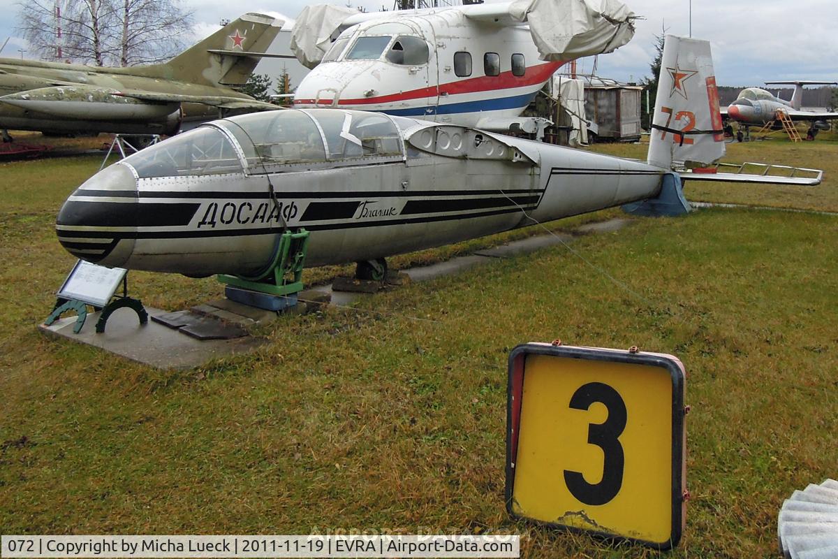 072, Aero L-13 Blanik C/N Not found 072, At the Aviomuzejs, Riga