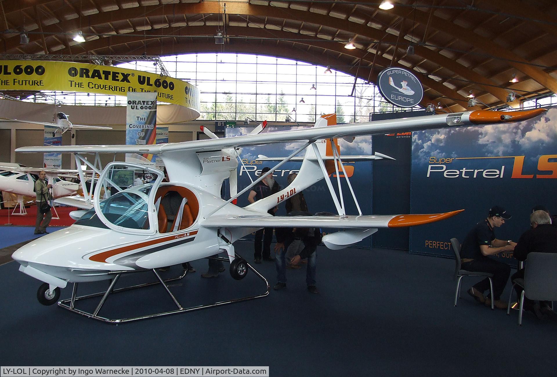 LY-LOL, EDRA Aeronautica Super Petrel LS C/N 1, Edra Aeronautica Super Petrel LS at the AERO 2010, Friedrichshafen