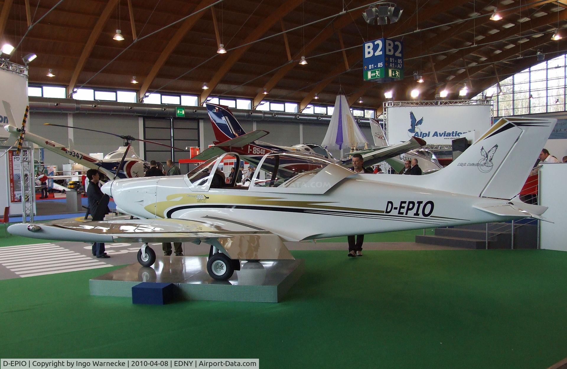 D-EPIO, Alpi Aviation Pioneer 300 Hawk C/N Not found D-EPIO, Alpi Pioneer 300 Hawk at the AERO 2010, Friedrichshafen