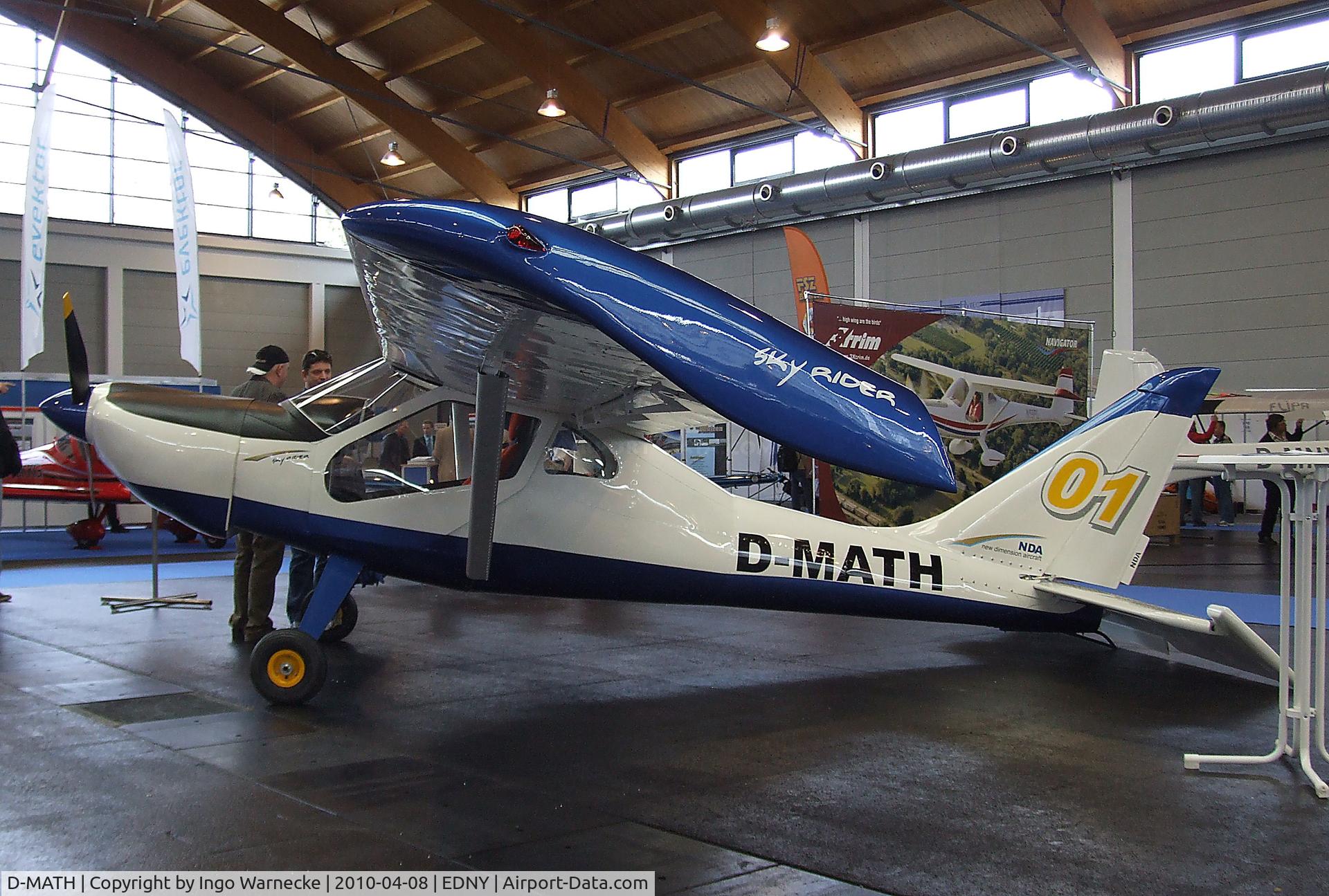 D-MATH, New Dimension Aircraft Sky Rider C/N Not found D-MATH, New Dimension Aircraft NDA Sky Rider at the AERO 2010, Friedrichshafen
