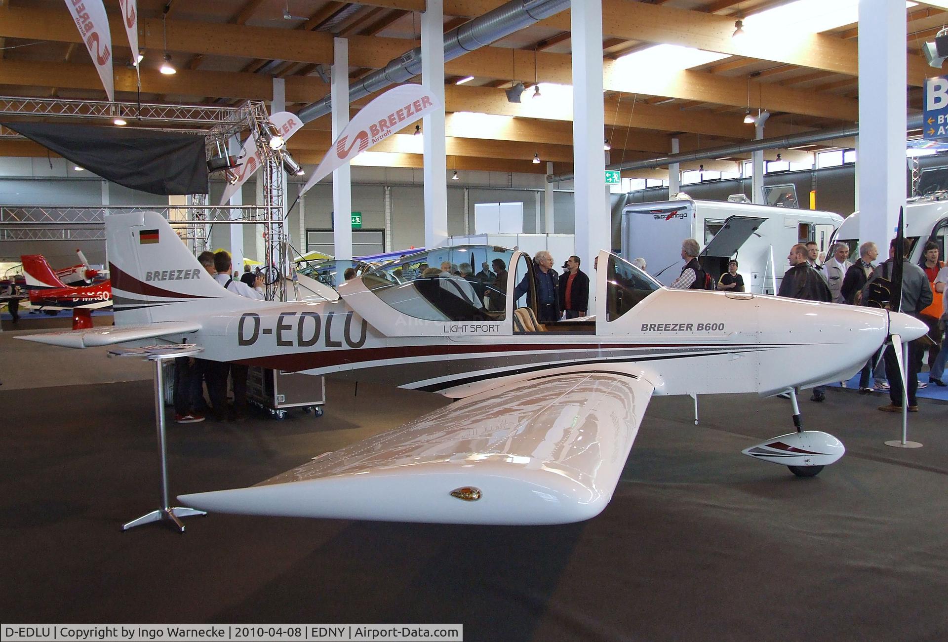 D-EDLU, Breezer Light Sport Aircraft C/N Not found D-EDLU, Breezer Aircraft Breezer B600 LSA at the AERO 2010, Friedrichshafen