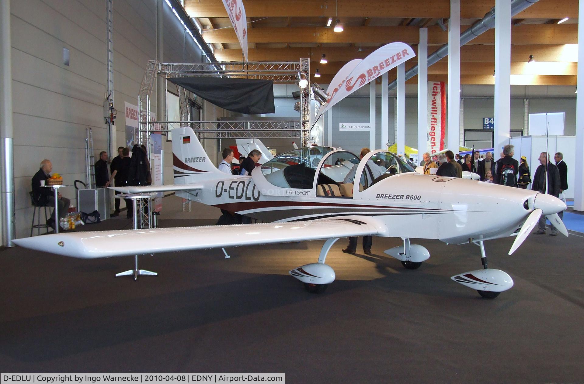 D-EDLU, Breezer Light Sport Aircraft C/N Not found D-EDLU, Breezer Aircraft Breezer B600 LSA at the AERO 2010, Friedrichshafen