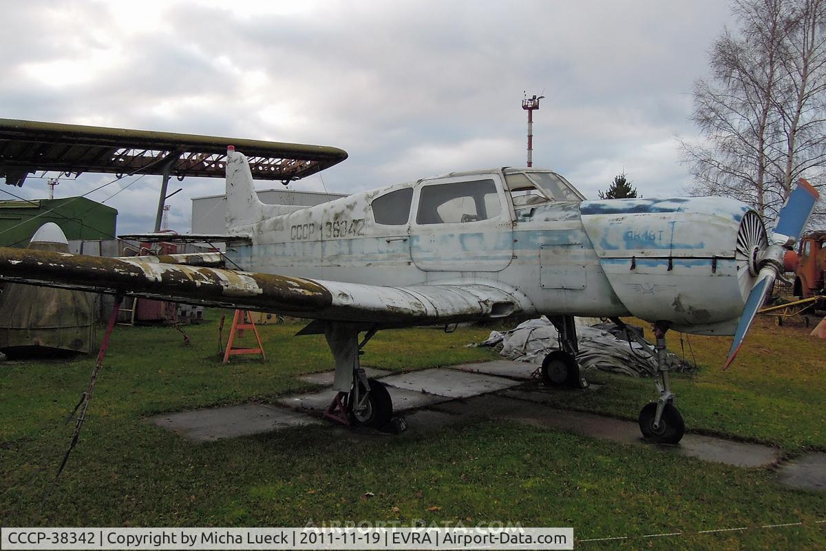 CCCP-38342, Yakovlev Yak-18T C/N 4200803, At the Avionmuzejs, Riga