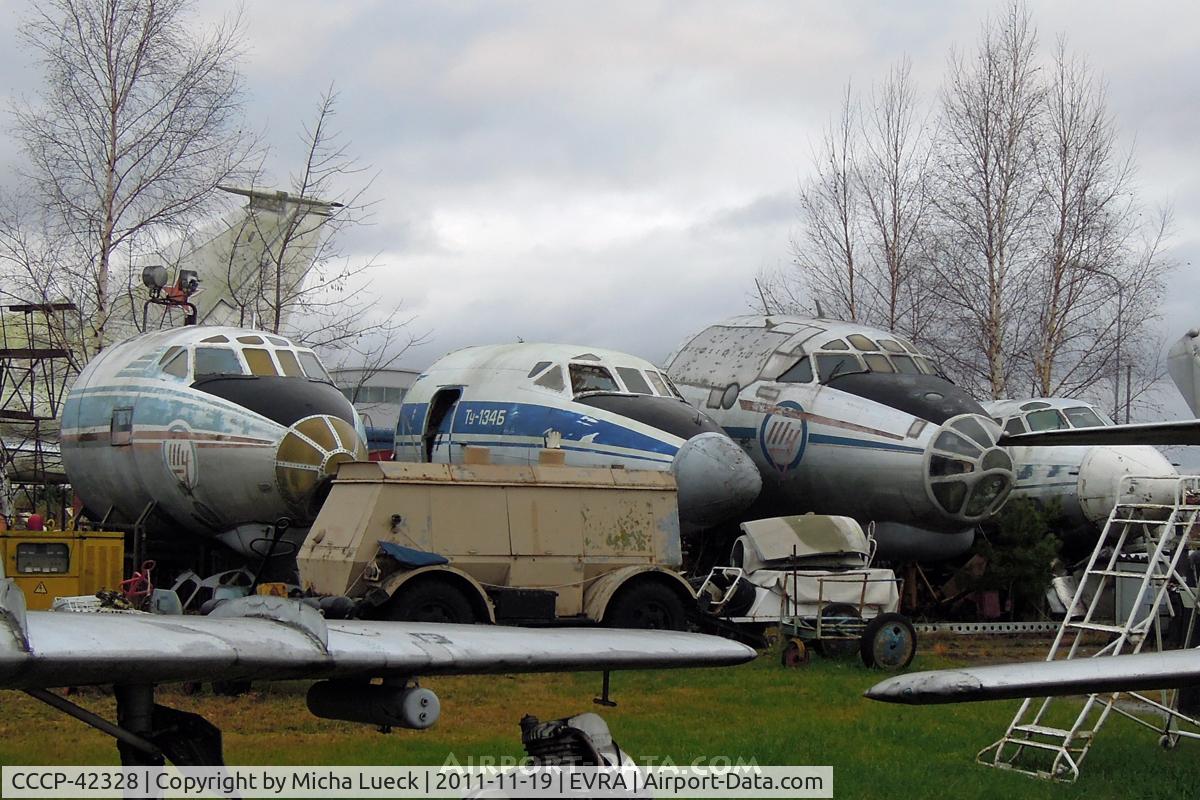 CCCP-42328, 1956 Tupolev Tu-104A C/N 66600202, At the Aviomuzejs, Riga