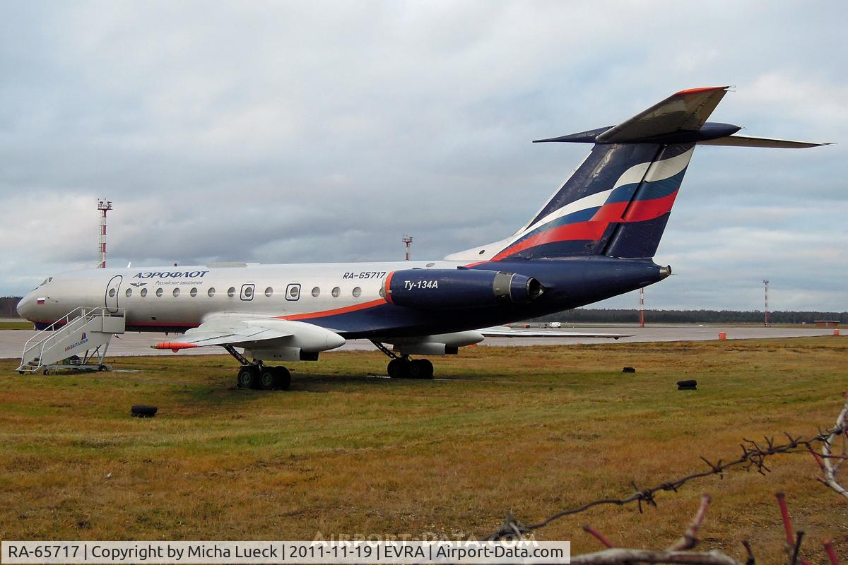 RA-65717, 1981 Tupolev Tu-134A-3 C/N 63657, Stored at Riga