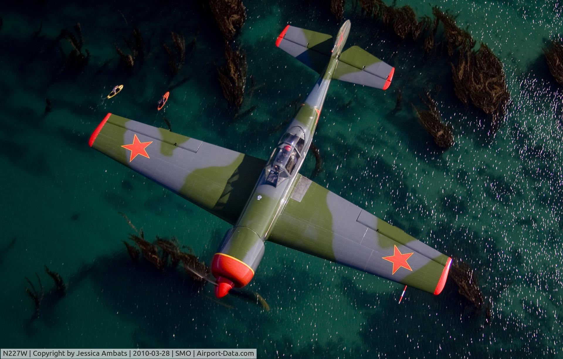 N227W, 1983 Yakovlev Yak-50 C/N 832601, Formation with Kayaks