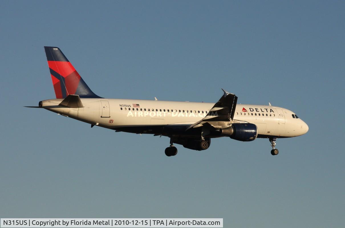 N315US, 1991 Airbus A320-211 C/N 171, Delta A320