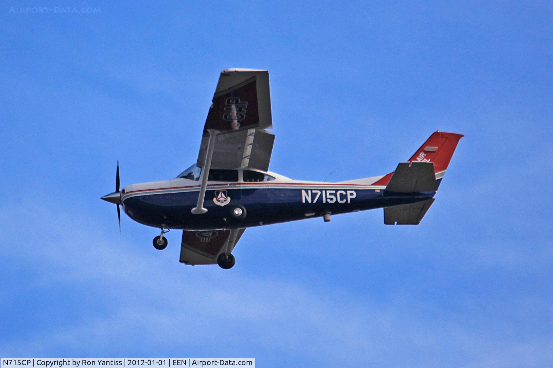 N715CP, 2005 Cessna 182T Skylane C/N 18281712, Straight in final, runway 02, Dillant-Hopkins Airport, Keene, NH