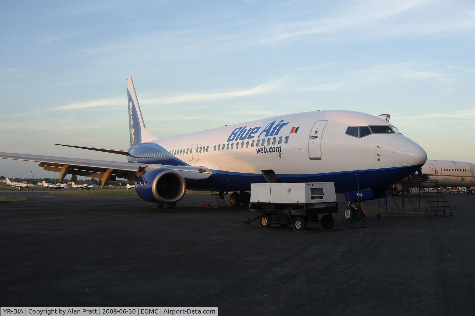 YR-BIA, 2000 Boeing 737-8AS C/N 29925, Outside Lasham Engineering Hangar