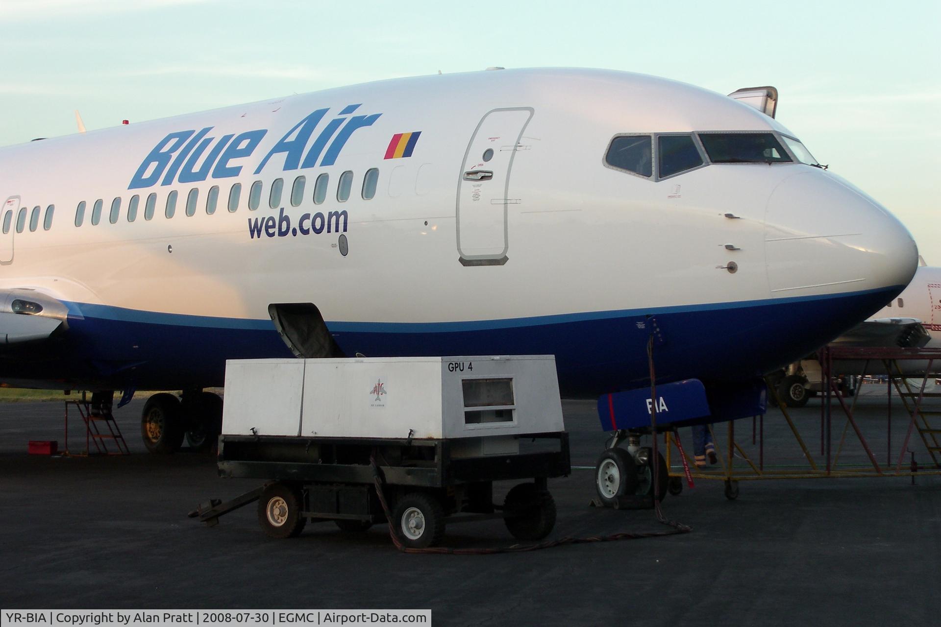 YR-BIA, 2000 Boeing 737-8AS C/N 29925, Outside Lasham Engineering Hangar