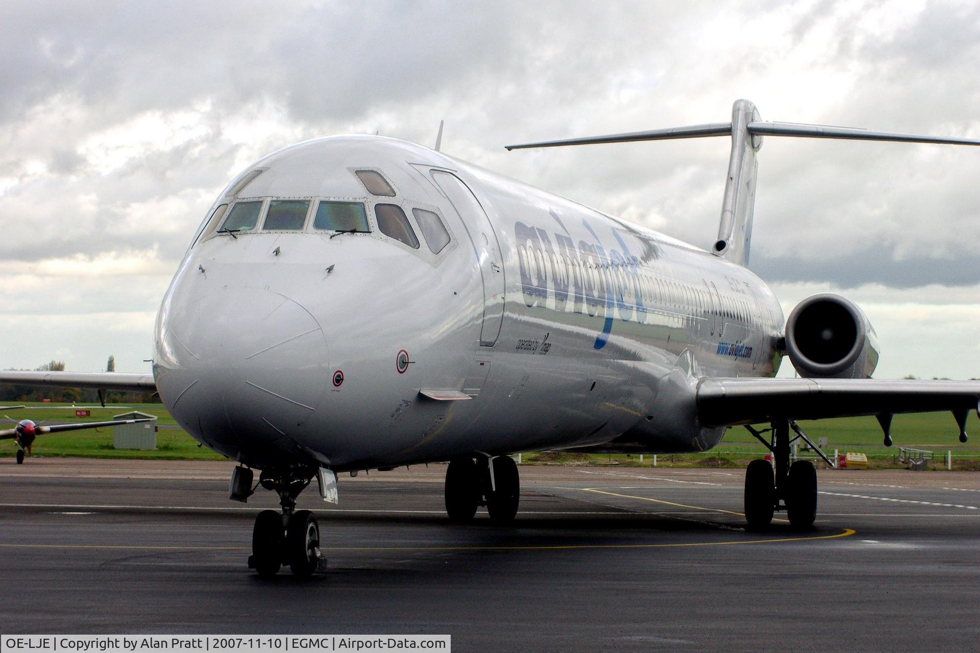 OE-LJE, 1993 McDonnell Douglas MD-83 (DC-9-83) C/N 49966, Arriving at home-base after charter hire.