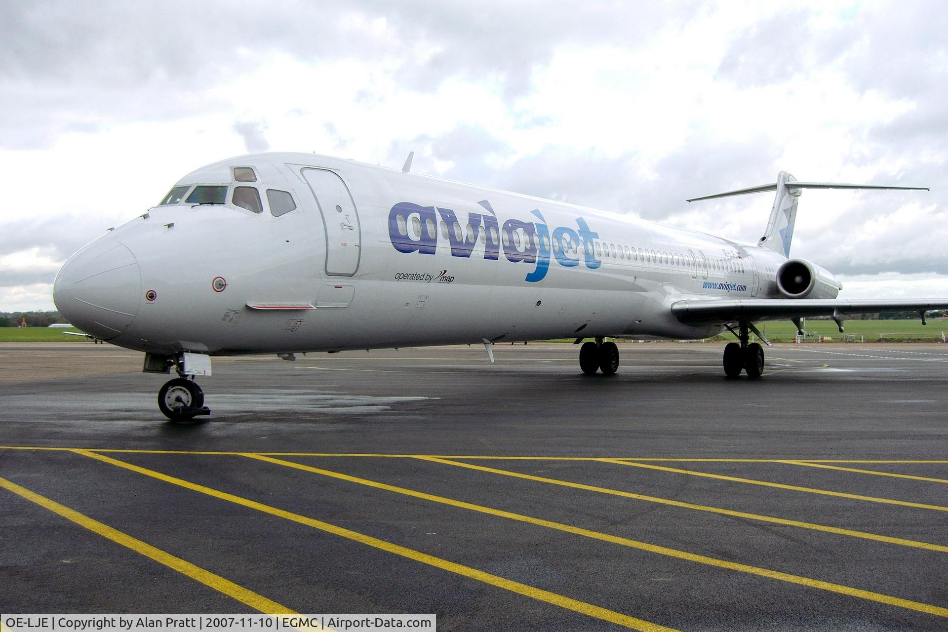 OE-LJE, 1993 McDonnell Douglas MD-83 (DC-9-83) C/N 49966, Arriving at home-base from charter