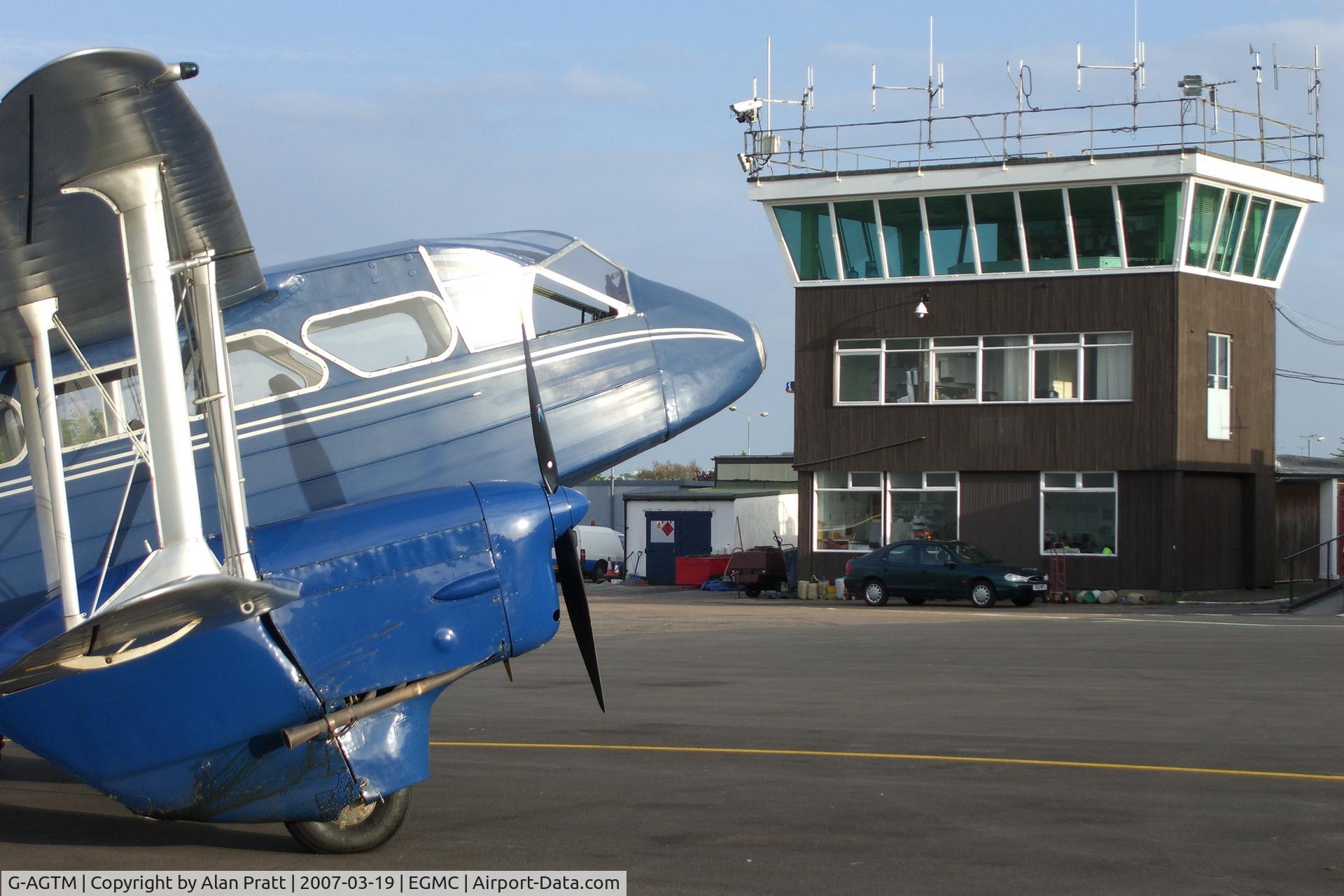 G-AGTM, 1944 De Havilland DH-89A Dominie/Dragon Rapide C/N 6746, On stand during charter flight.
