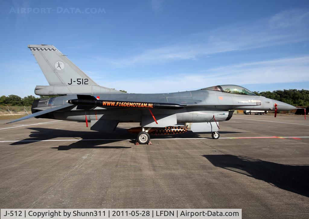 J-512, Fokker F-16AM Fighting Falcon C/N 6D-151, Seen during Rochefort Open Day...