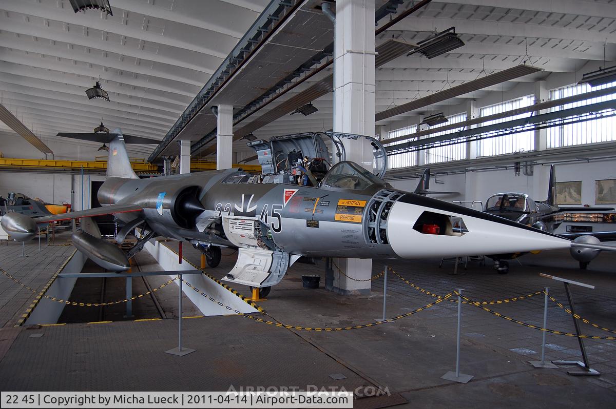 22 45, Lockheed F-104G Starfighter C/N 683-7123, Museum für Luftfahrt und Technik, Wernigerode, Germany