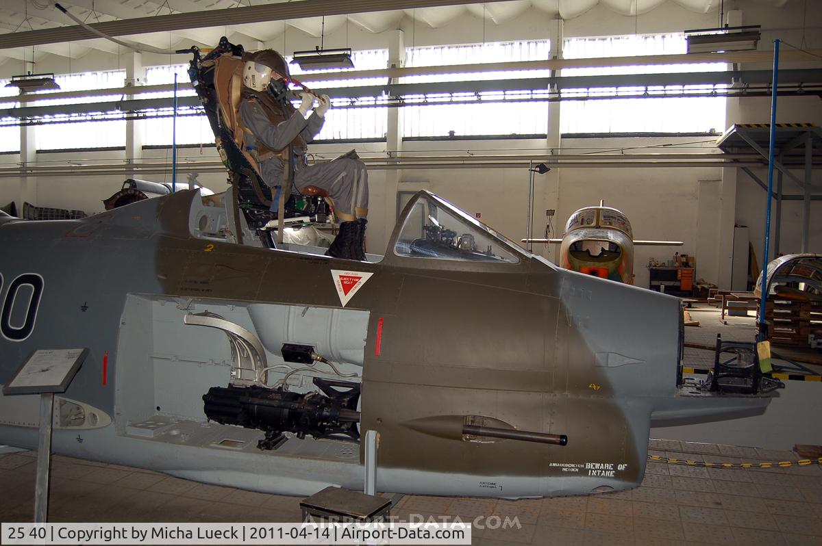 25 40, Lockheed F-104G Starfighter C/N 683-8327, Museum für Luftfahrt und Technik, Wernigerode, Germany