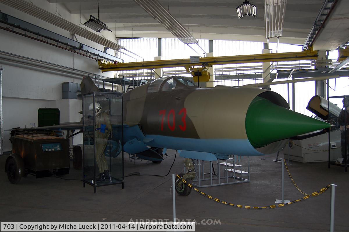 703, 1966 Mikoyan-Gurevich MiG-21PFM C/N 944006, Museum für Luftfahrt und Technik, Wernigerode, Germany