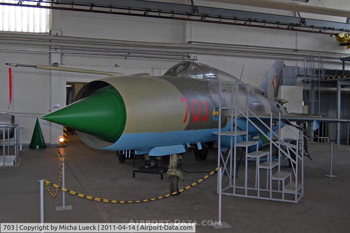 703, 1966 Mikoyan-Gurevich MiG-21PFM C/N 944006, Museum für Luftfahrt und Technik, Wernigerode, Germany