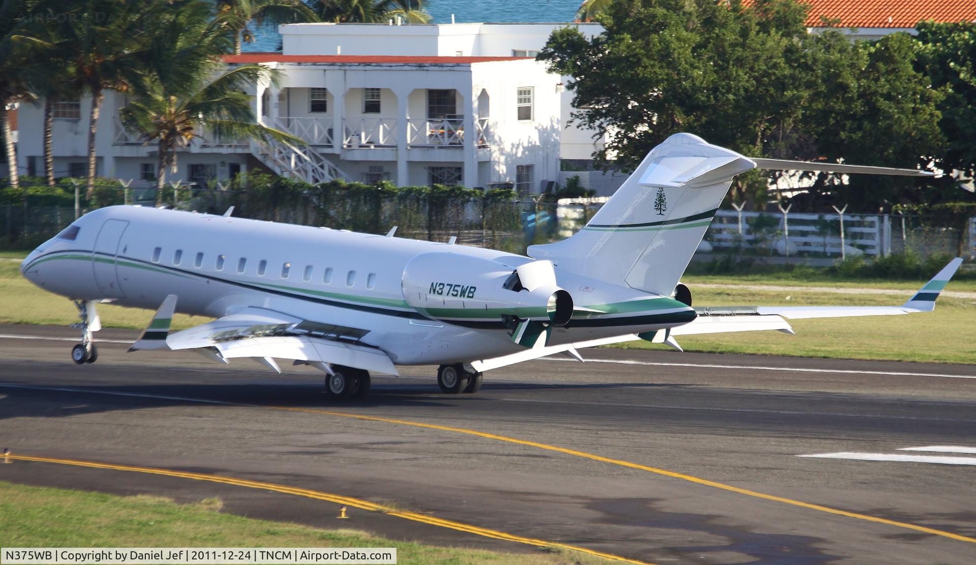 N375WB, 2008 Bombardier BD-700-1A11 Global 5000 C/N 9288, N375WB