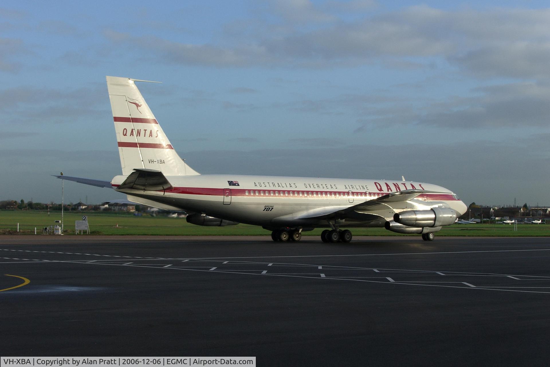 VH-XBA, 1959 Boeing 707-138B C/N 17696, taxing out for test flight prior to departure to its ultimate destination Australia.