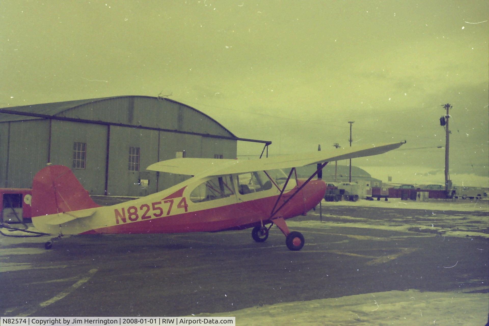 N82574, 1946 Aeronca 7AC Champion C/N 7AC-1211, 1946 7AC Aeronca Champ, Riverton, Wyoming circa 1971.
Owner: Jim Herrington