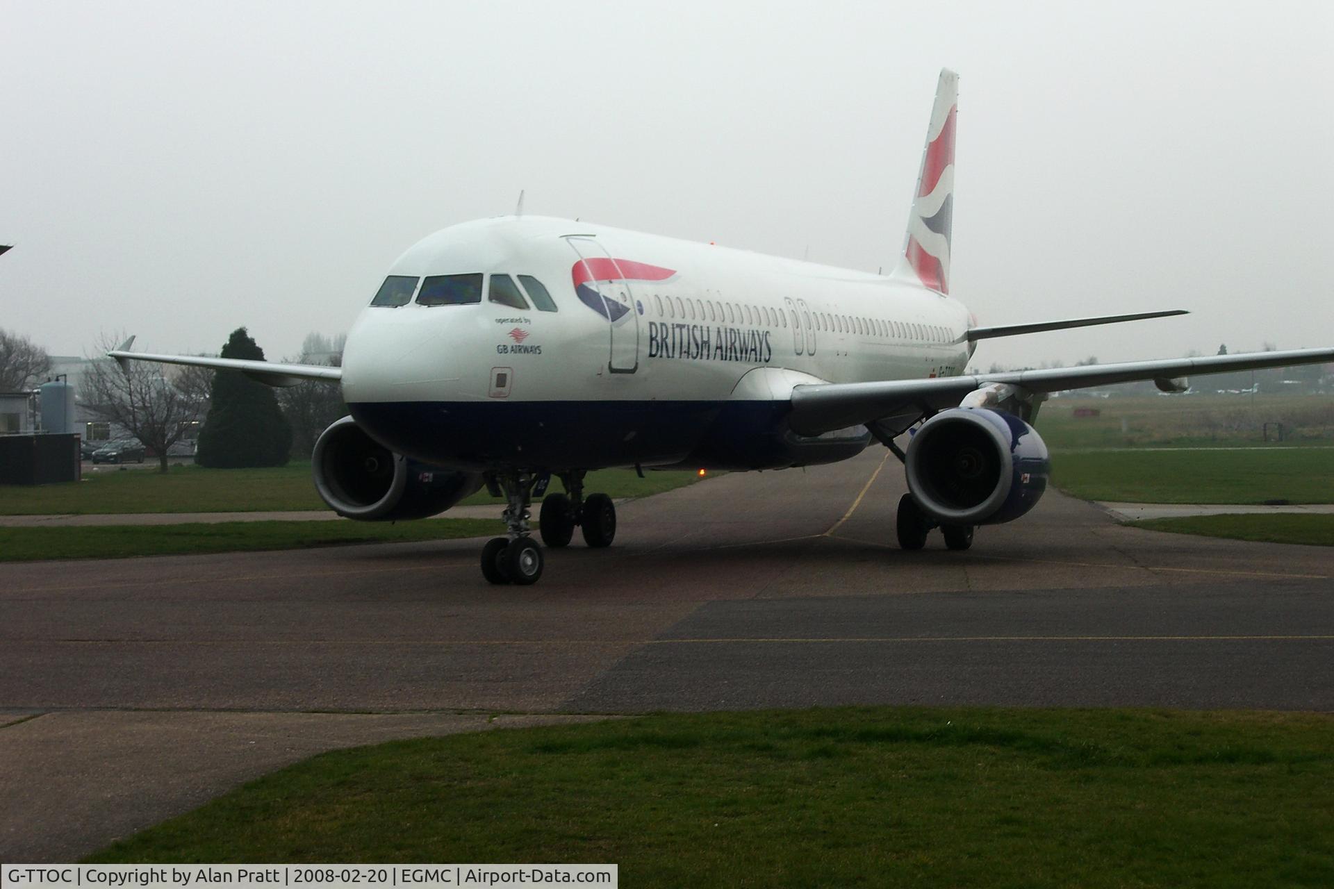 G-TTOC, 2002 Airbus A320-232 C/N 1715, Arriving at Air Livery for respray into Easy Jet livery