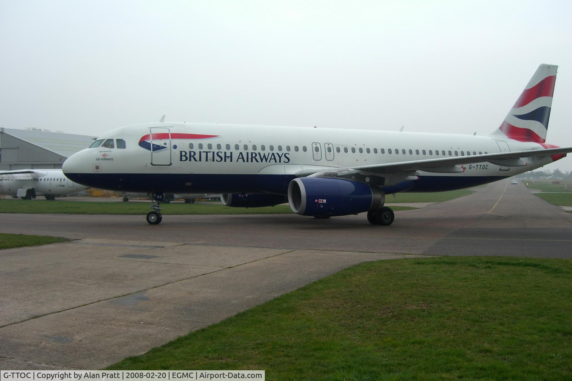 G-TTOC, 2002 Airbus A320-232 C/N 1715, Arriving at Air Livery for respray into Easy Jet livery