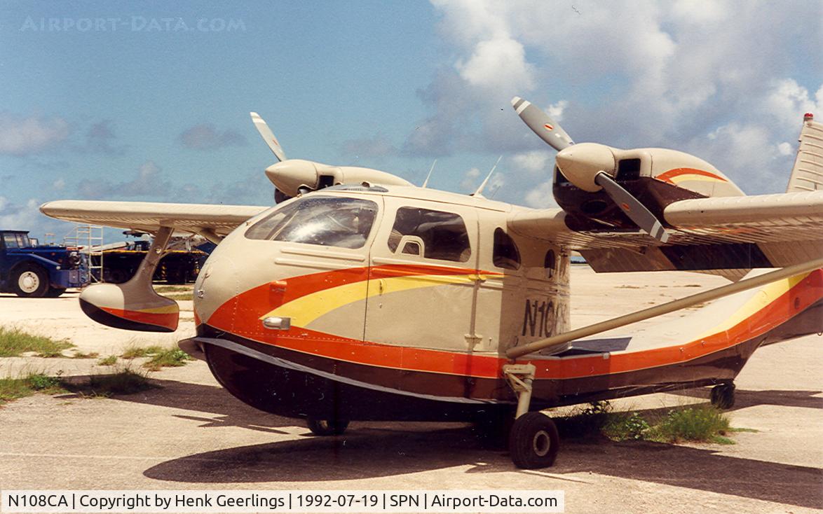 N108CA, 1973 STOL Aircraft UC-1 Twin Bee C/N 014, Twin SeeBee Amphibian. Crashed on 1995-05-21 at sea. Plane was flying From Saipan to small Island.