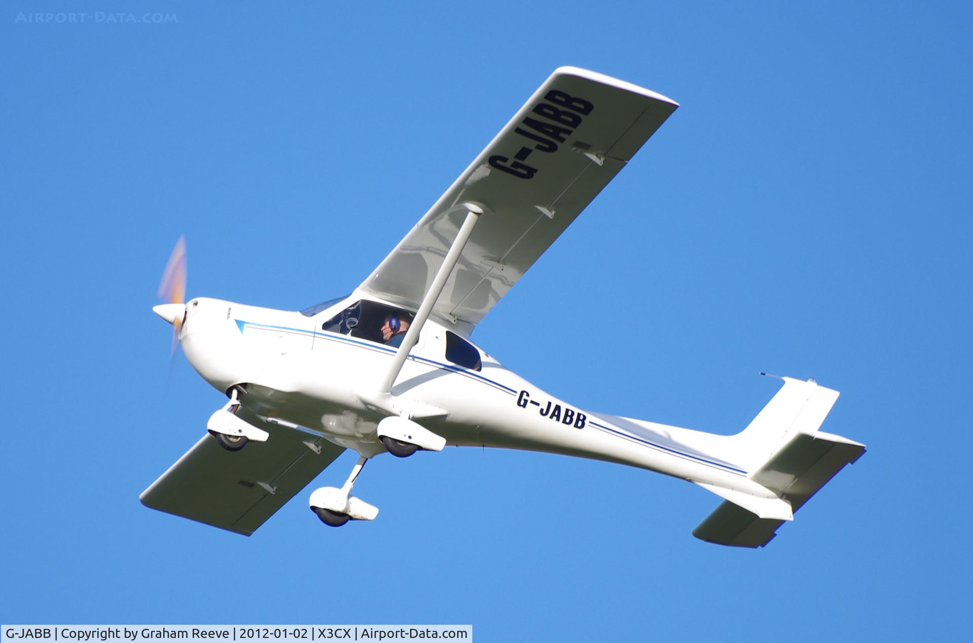 G-JABB, 2000 Jabiru UL-450 C/N PFA 274A-13555, Departing from Northrepps.
