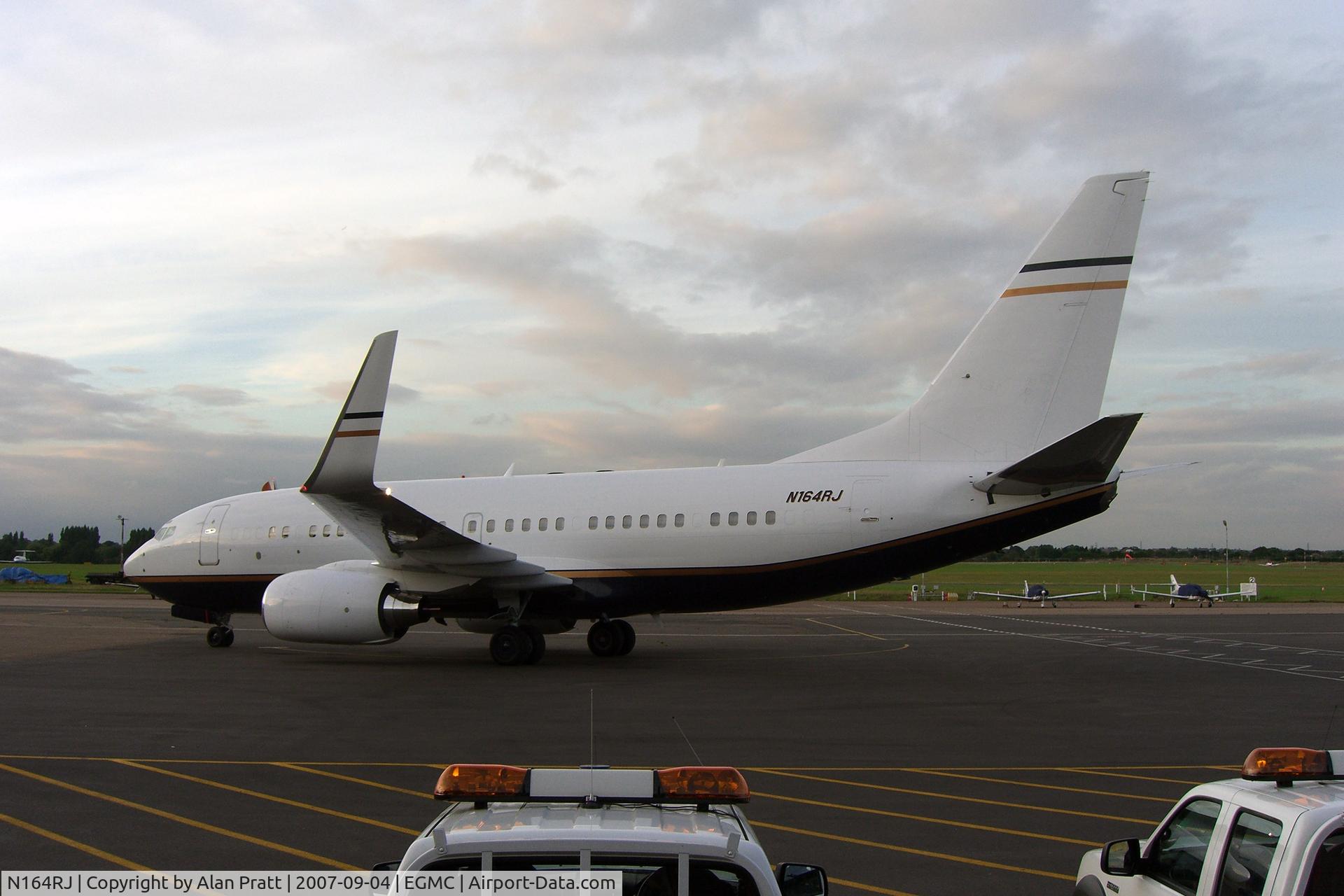 N164RJ, 1999 Boeing 737-7BC C/N 30328, On main apron awaiting maintenance at ATC Lasham LTD