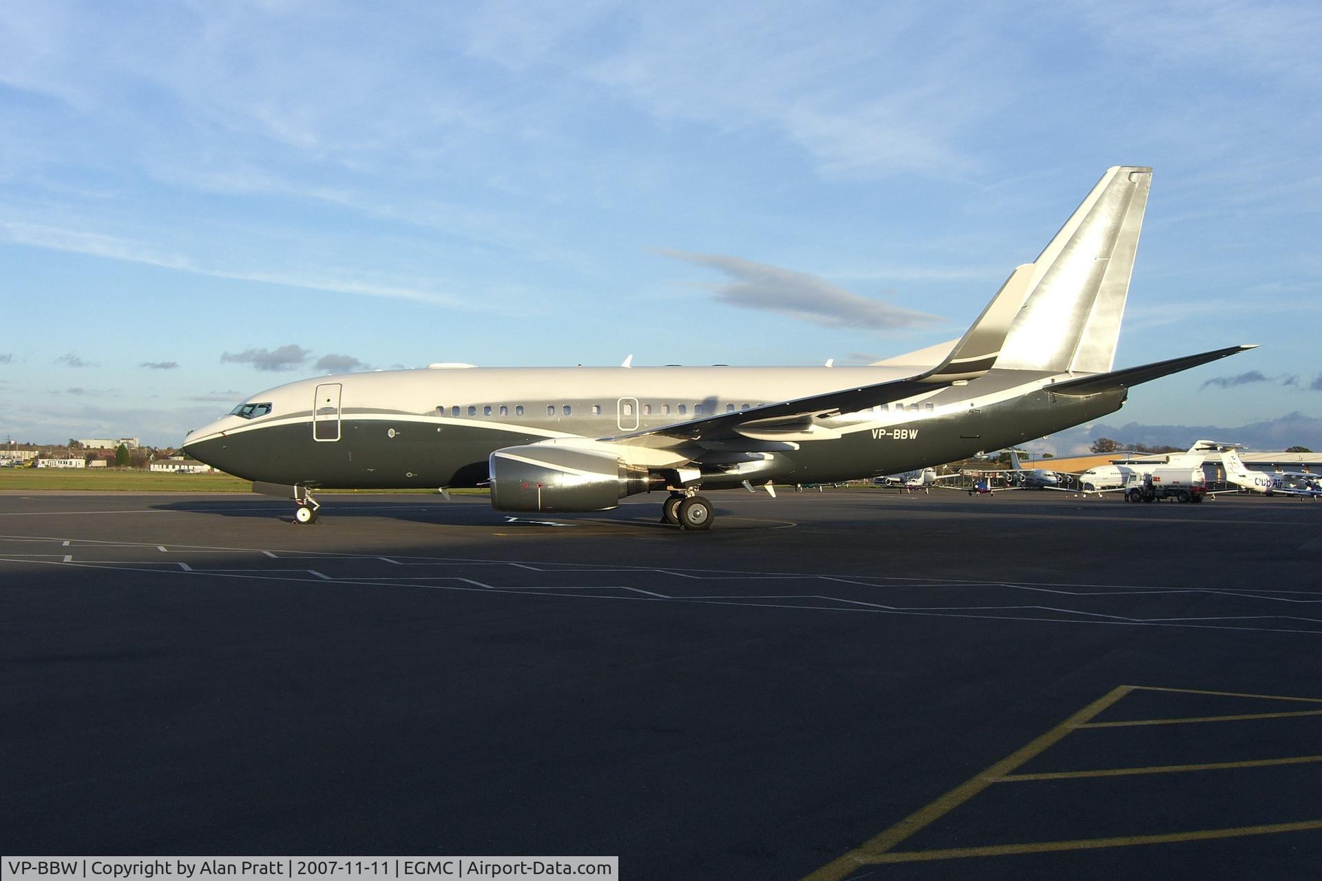 VP-BBW, 1999 Boeing 737-7BJ C/N 30076, On main apron in for maintenance