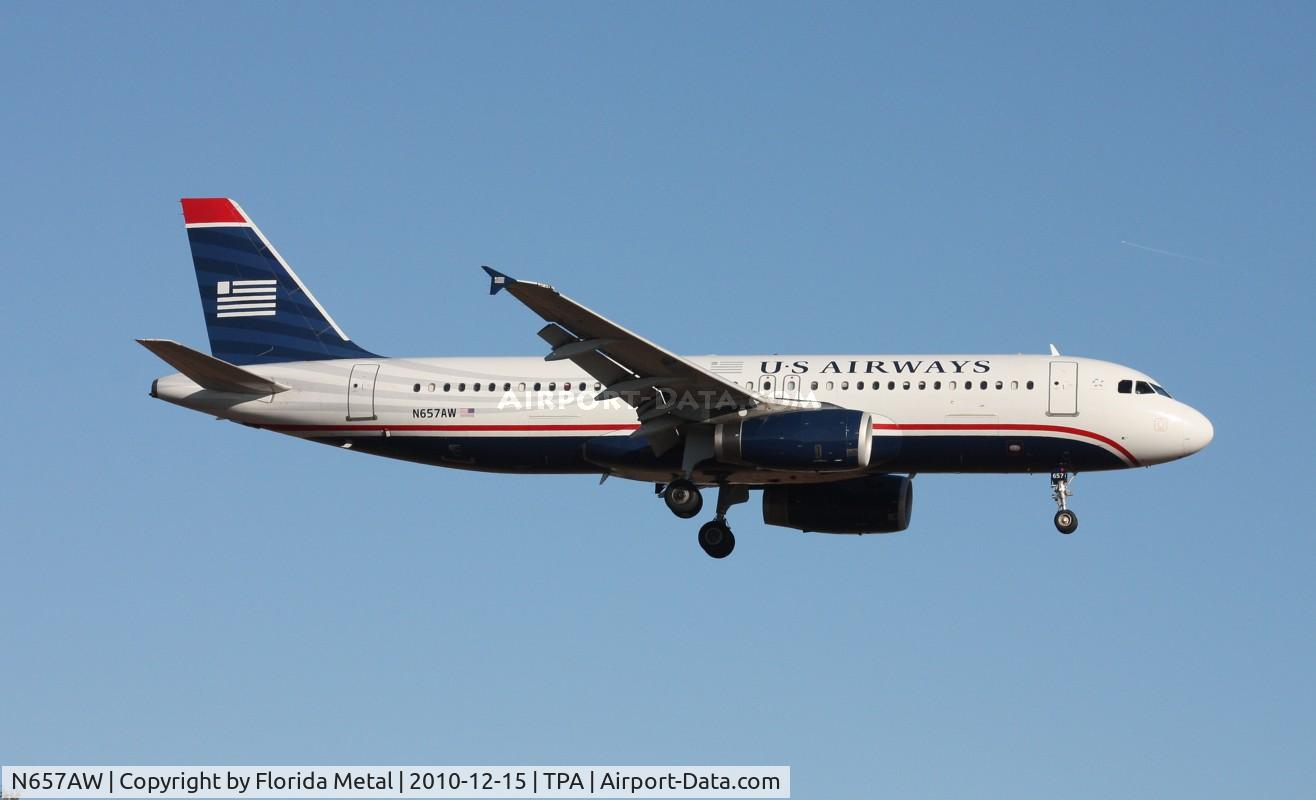 N657AW, 1999 Airbus A320-232 C/N 1083, US Airways A320