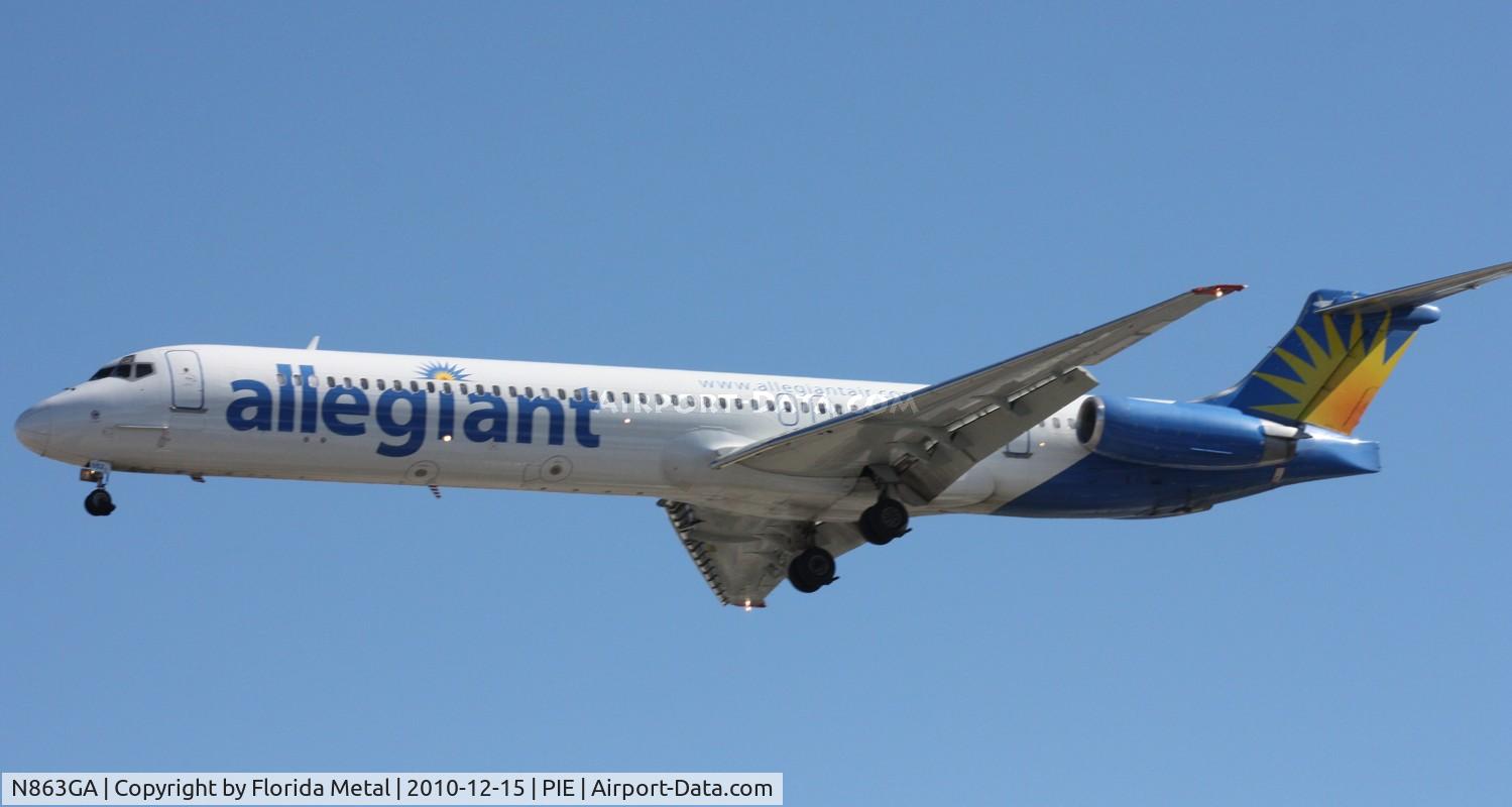 N863GA, 1989 McDonnell Douglas MD-83 (DC-9-83) C/N 49911, Allegiant MD-83