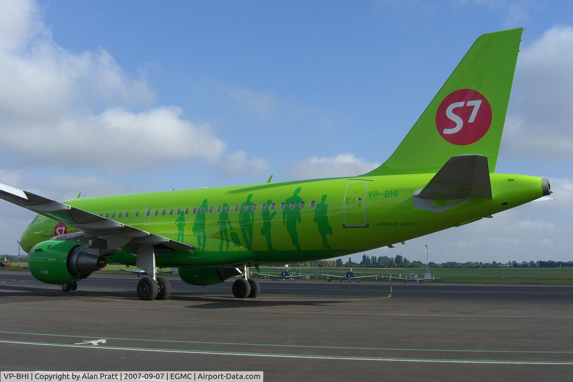 VP-BHI, 2003 Airbus A319-114 C/N 2028, Fresh from the paint shop.