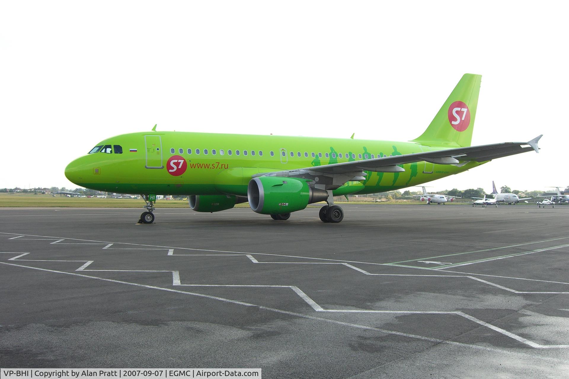 VP-BHI, 2003 Airbus A319-114 C/N 2028, Fresh from the paint shop.