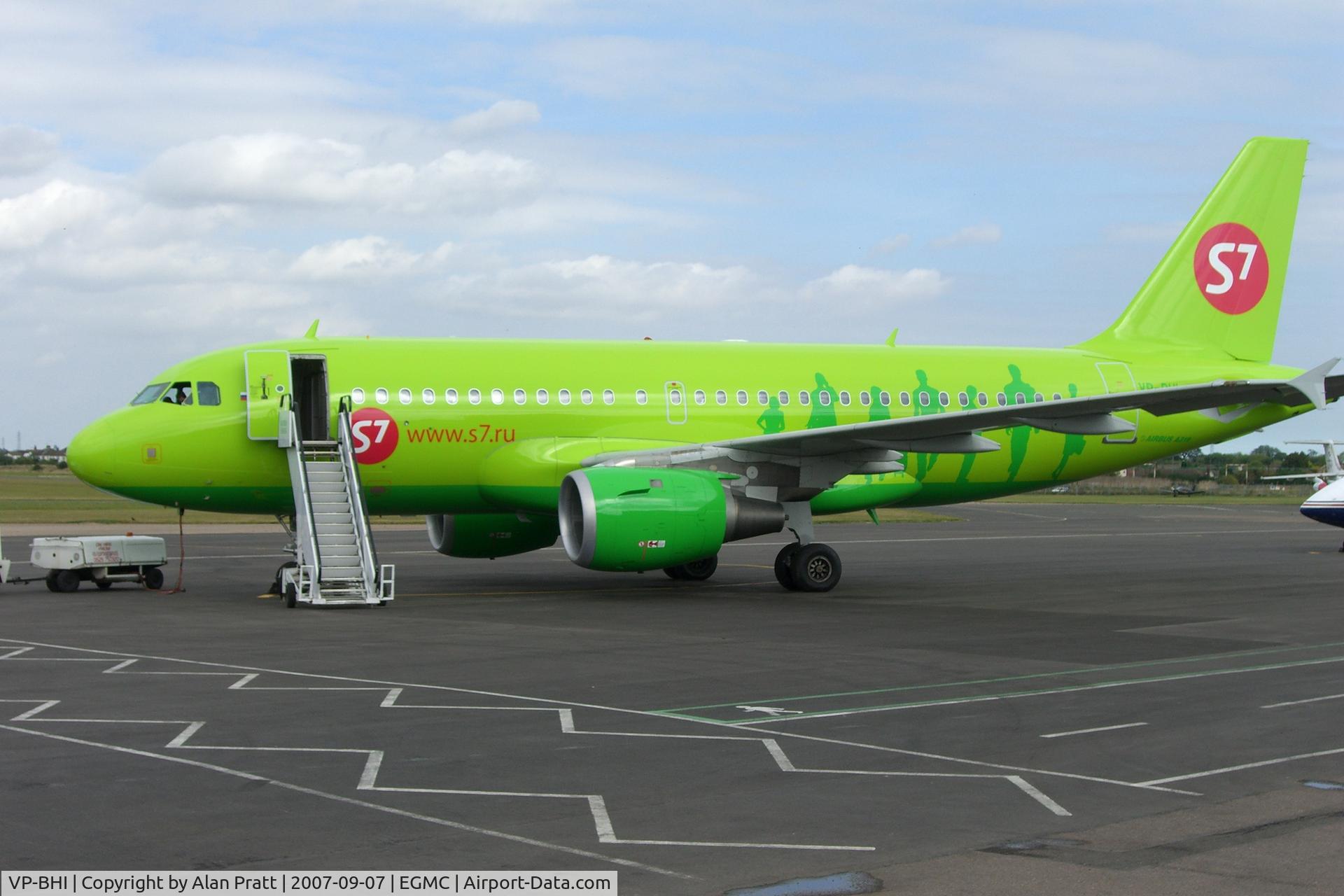 VP-BHI, 2003 Airbus A319-114 C/N 2028, Fresh from the paint shop.